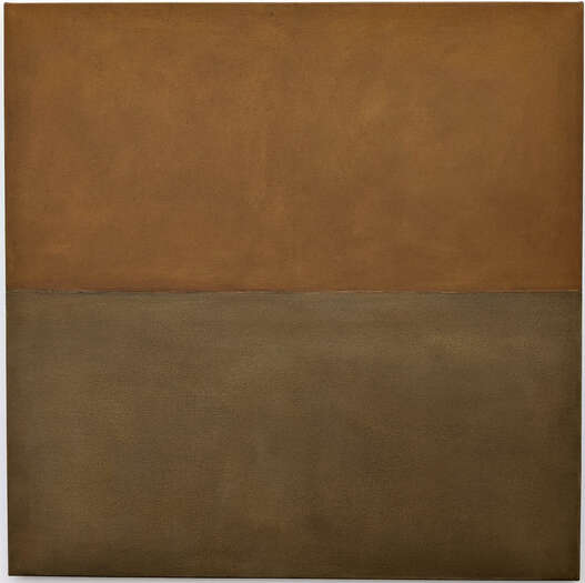 Take Me There Again no. 5  | 2024 | soils from Germany & Greece | with acrylic on cotton | 130 x 130 cm